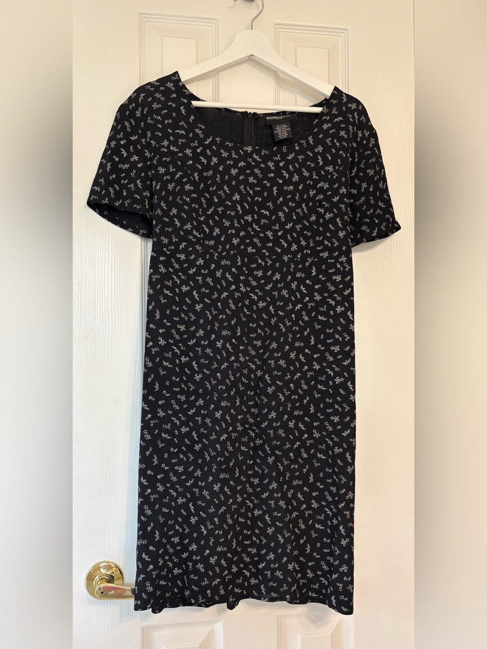 Floral Black Maternity Dress